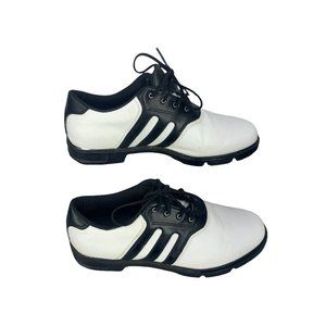 Adidas Black and White Size 7.5 Lace‎ Up Golf Shoes